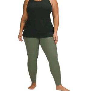 Lululemon Align High Rise Leggings 28" Green Twill Women's Size 18 Pants